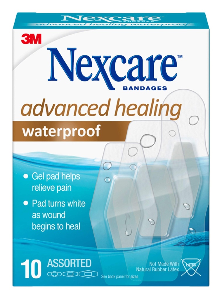 NExcare 高级疗养防水带, 不同大小, 10 个数