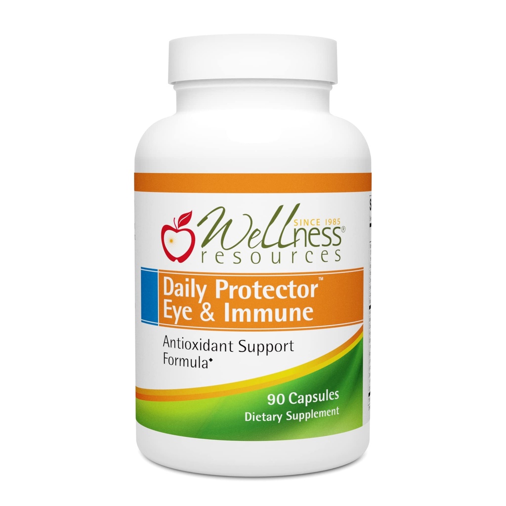 健康资源日报 保护者眼与免疫-Lutein, Lycopene, Zeaxanthin, Cryptoxanthin, Bilberry and More for Eye, Immune, 和皮肤健康(90 Capsules)