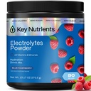 关键NUTRIENTS 多维基电解石 无糖 - 甜蓝 草莓 电解石 - 耐力与能量补充 - 水力粉 - 无卡路里 - 90种服务 - 在美国制造