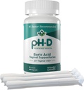 pH-D 女性健康 - Boric Acid Starter Bundle - pH-D Boric Acid 阴道套件 12 计数器和3 阴道套件 应用器