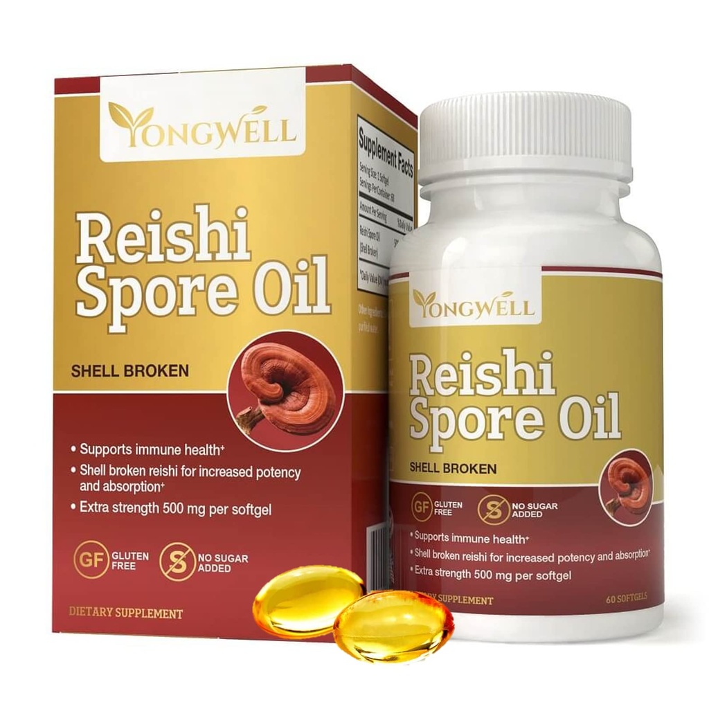 Reishi Spore Oil Shell 断裂超强500mg(60软胶)