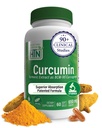 健康营养 Curru 营养 Curcumin 650mg BCM-95 Curcugreen | Turmeric Curcumin Complex | 高吸收 | 健康炎症反应 | 临床研究 | 第三方测试 | 非GMO(60包)