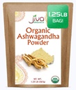 Jiva Organs Ashwagandha 根粉 1.25英镑(20oz) - Gluten Free, Indian Ginseng, Raw, Pure, N-GMO, Lab 测试的 Ayurvedic 印度粉