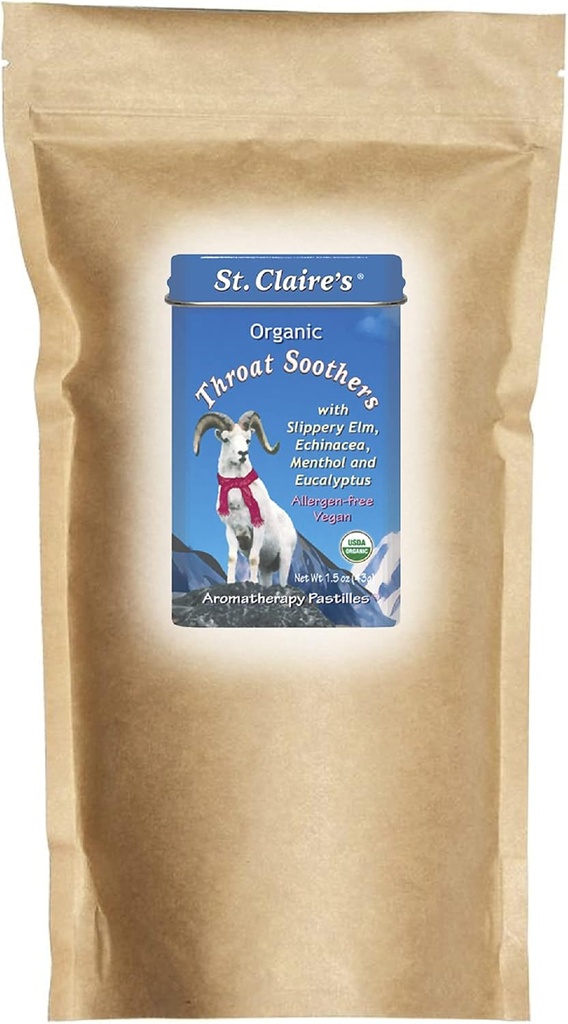 圣克莱尔组织喉咙Soothers(27 Ounce Refill Bag) Gluten-Free, Vegan, GMO-Free, Plan-Based, Allergen-Free our Alergen-Free Free Factority 互联网档案馆的存檔,存档日期2013-04-02.