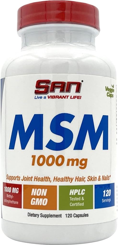 SAN MSM, 1000mg, 120盖