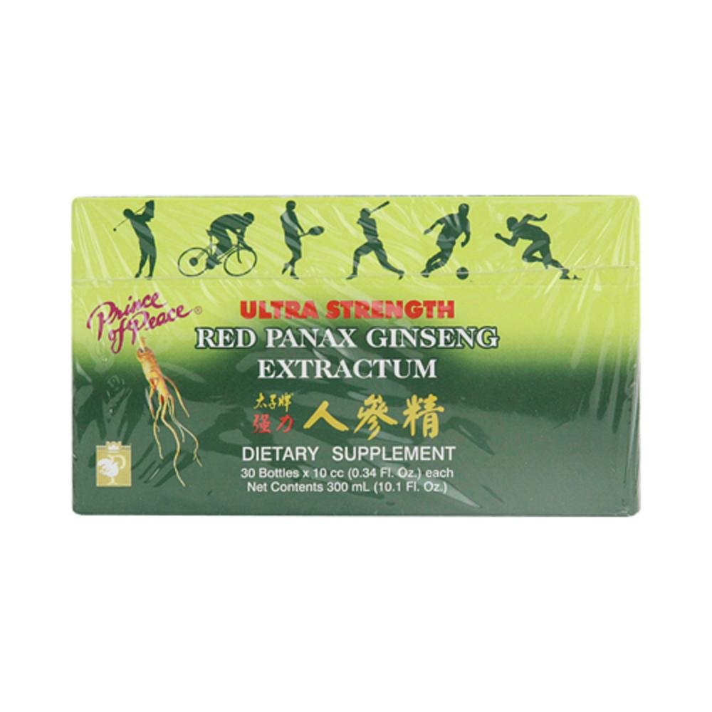 和平王子超强红色Panax Ginseng 提取器 10 cc 瓶 -- 30 瓶