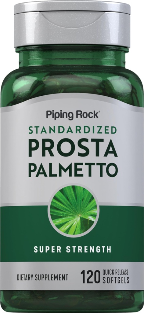 Piping Rock Saw Palmetto for Men and Women 120 Softgels 配有南瓜种子油和 Pygeum 提取器的复合体 超强前列腺增产 QQ Non-GMO, Gluten-Free