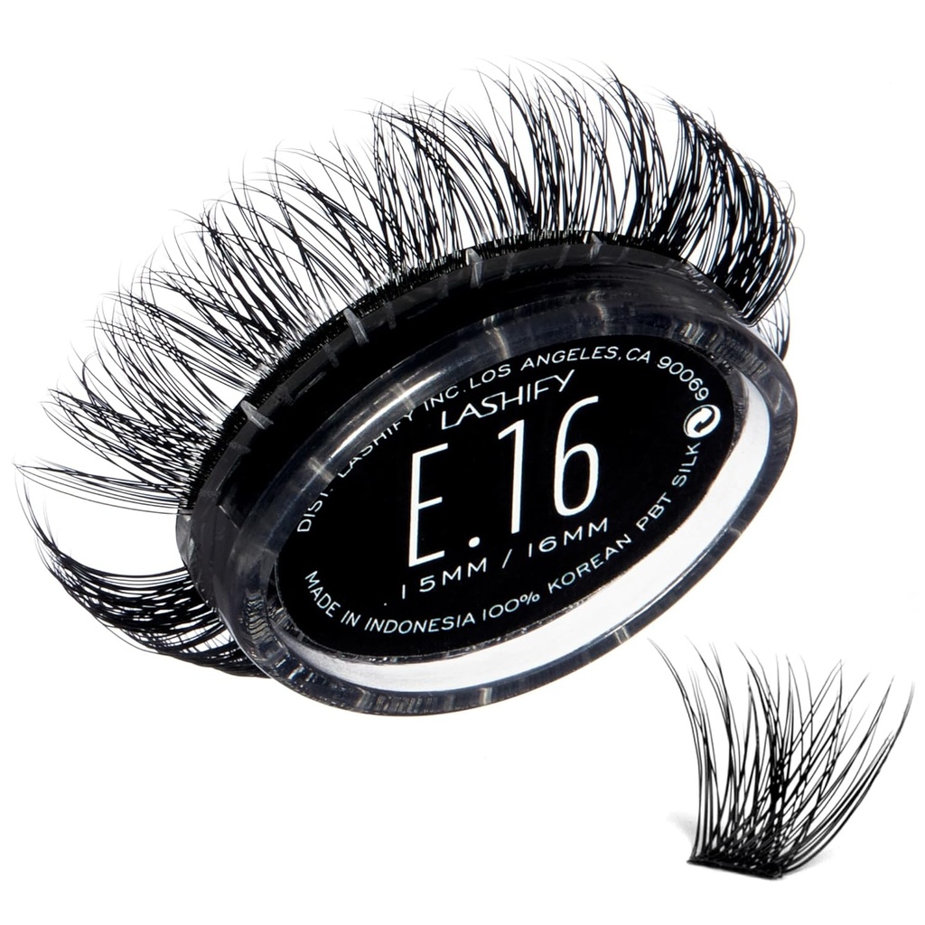 Lashify 极端 16mm Gossamer DIY 眼线扩展重填, 黑色, 容易的假 Lashes 添加 Tremendous 音量