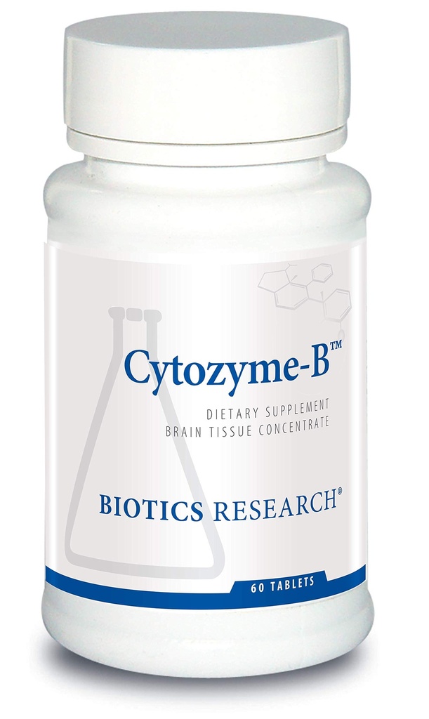生物研究 Cytozyme B支持大脑健康. Raw Lamb Brain, 改善记忆, 支持精神清晰度和精度, 强抗氧化剂活动, SOD, Cataase, 60片