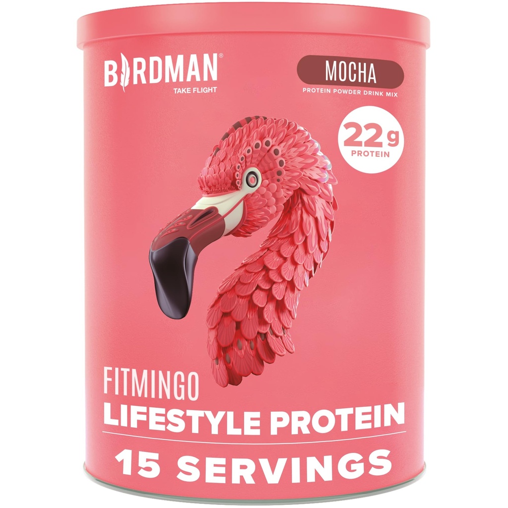 BIRDMAN Fitmingo Vegan 蛋白质粉 配有 Inositol, Collagen 助推剂, Hyaluronic Acid 和维生素 → 低卡布, 乳制品自由, 低卡路里 → 23g 植物蓝莓蛋白粉 配有 Myo-Inositol