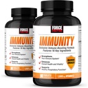 FORCE FACTOR 豁免,用长老莓和1 000毫克维生素C、加维生素D、锌、抗氧化剂、抗氧化剂和Echinacea 用于免疫健康保卫,90 Counter (Pack of 2)