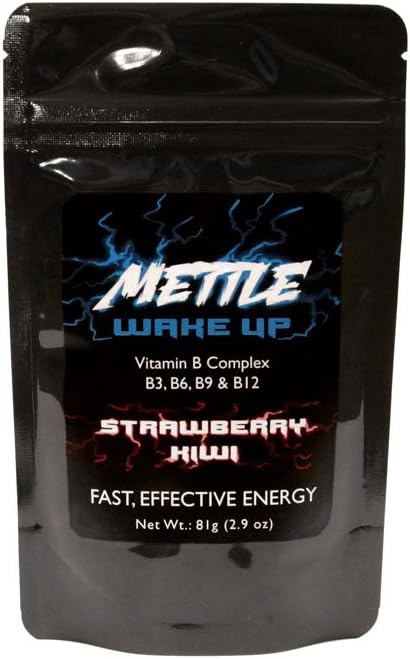 能量饮粉 - 75 services QQ无糖 200mg咖啡因 - Mettle Energy Drink Mix(草莓基维)