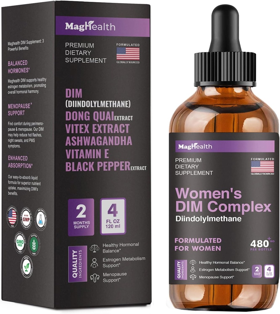与Ashwagandha、Dong Quai、Vitex提取物、200mg Diindolyl甲烷-Hormone平衡、更年期补充物-PMS和抗氧化剂支持-男女60天供应