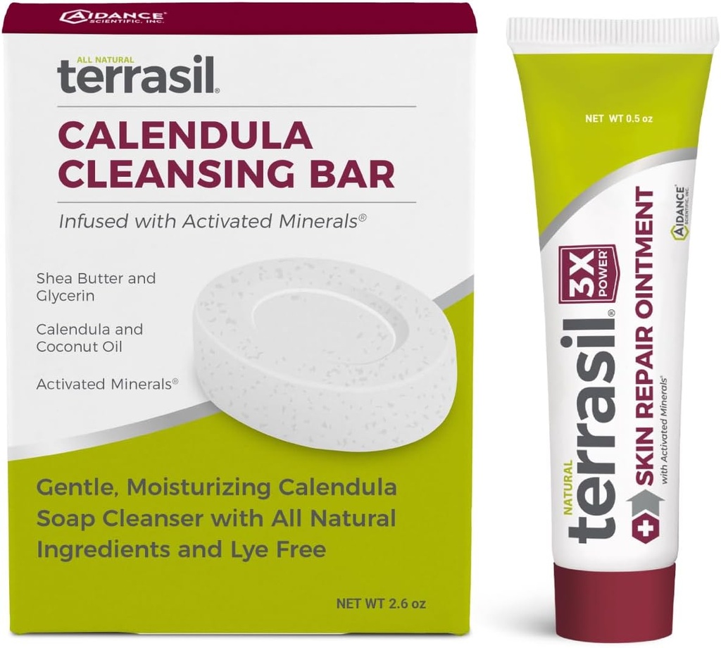 皮肤修复和Calendula 肥皂,用于角切片、泡沫炎、Impetigo、Lichen硬化症、锅炉、坑式甲状腺解剖、舒缓救济和支持治疗(5oz Tube和肥皂棒)