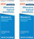 Rugby Dibucaine 主题麻醉药 1% 血红蛋白膏 -- -- 治痒和烧伤的止痛霜,治痔疮,抗痒霜 1 Oz(2包)