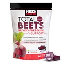 Force Factor Total Beets Blood Pressure Support Supplements with Beet Powder, Great-Tasting Chewables for Heart-Healthy Energy, and Increased Nitric Oxide, 60 Chews