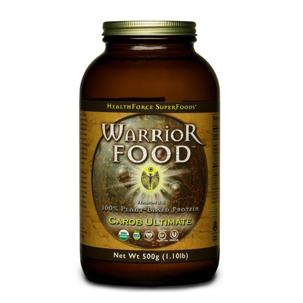 健康食品 超级食品战士 食品 Protien Power - Carob Flavor - 500格拉姆