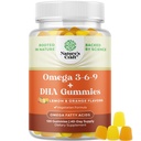 成人蔬菜Omega 3 Gummys - 蔬菜Omega 3 6 9 DHA Gummys for Brain Bone and Heart Health and 联合支持 - Burpless Free Plant 补充 男子