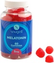 Snugell Melatonin Gummys 5 mg – 60 – 国家饮食补充 – Berry Blend Flavor 自然休息睡眠支持 – Vegan, Non-Habit Forming, Non-GMO, Pectin-based, Gluten-free – 在美国制造 (1)