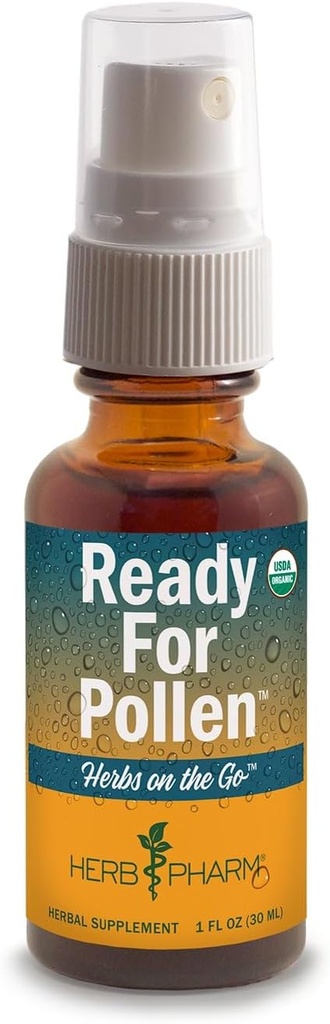 Herb Pharm Herbs on the Go Portable Spray:经过认证的有机准备波伦, 1 Ounce