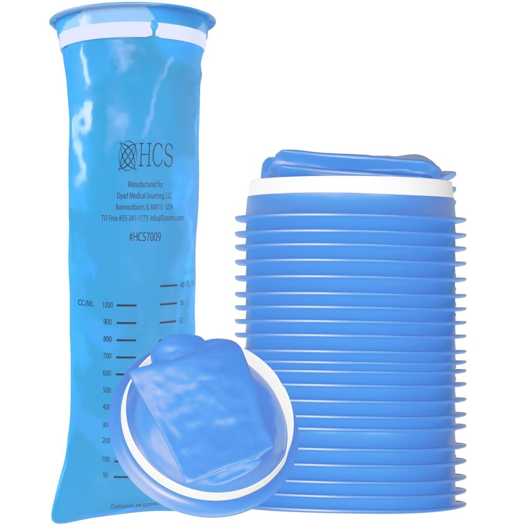 HCS Bulk Emesis Bags可处置 - Premium, 医院年级,成人与儿童 - 呕吐袋可处置汽车,旅行,家用 - 扔,Barf,Puke - 144, Strong (40 fl oz)