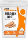 Bulk Assupports.com 布尔多克根抽取粉末 - 布尔多克根抽取粉末 布尔多克根抽取粉末 - 草药补充剂 Gluten Free, 1000mg per service, 5kg (11磅) (pack of 5)