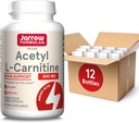 Jarrow Formules Acetyl L-Carnitine 500 mg, 膳食补充剂, 氨基酸对脑健康和抗氧化剂的支持, 120 Vegie Capsules, 120 Day Supply (12包)