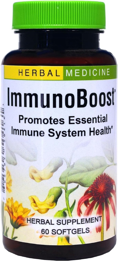 Herbs Etc. Immunoboost - 免疫系统支持的草药补充剂 - Echinacea Angustifolia, Astragalus & Calendula - Gluten - Free - 60 Softgels (60名服务员)的免疫健康支持