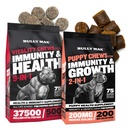 BULY Max VITLITY 狗 Chews和PUPY Soft Chews Bundle 为猫和成年狗提供全方位支持 – 包括Immune, Joint, 皮肤, Coat, Digestion, 以及发展支持