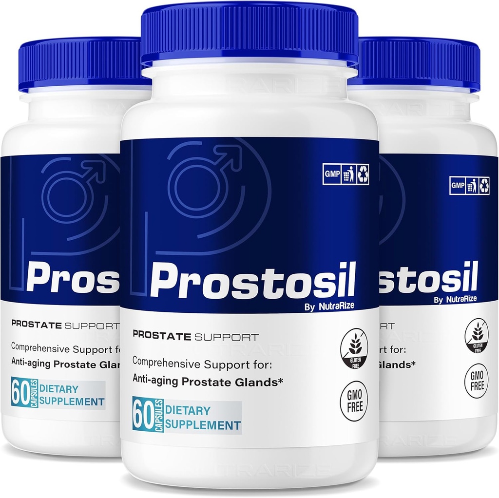 (3 Pack) Prostosil Capsules,前列腺健康支持的所有自然公式,控制与总体健康的最大强度草药补充,Prostosil Vitamin Pills 官方审查(180 Capsules)