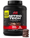 肌肉科技 Whei蛋白粉(Molk Cocolico, 4 英镑) - Nitro-Tech Ultimate Muscle Building Formation with Whei蛋白隔膜-30g of Protein, 3g of Creatine & 6.8g of BCAA - 包装 May Vary