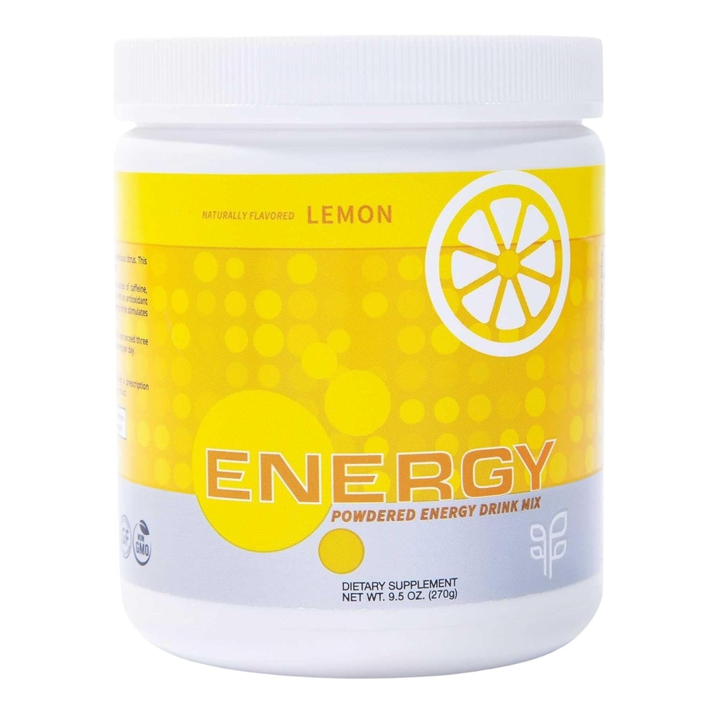 PRE Energy Drinking Mix, Zesty Lemon Wheatgras 有机汁,装有抗氧化剂和必需物质,矿物质富含维生素A, C, E,和 B6 天然奶牛和井,零糖配方,270克