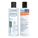 Eczema Shampoo & Contitioner (Combo Pack) - Flare Control Scalp & Flake Relief Professiony 保护,摩尔化,以及由德马索尔夫(DermaSolve)修复皮肤 - 儿童与成人 - 类固醇自由