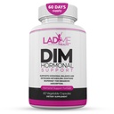DIM Complex 150mg 荷尔蒙支持更年期救济补充 热闪光和荷尔蒙爱心救济 Bioperine, Brocoli & Calcium 雌激素代谢 平衡药丸 女性 60 Capsules by LadyMe