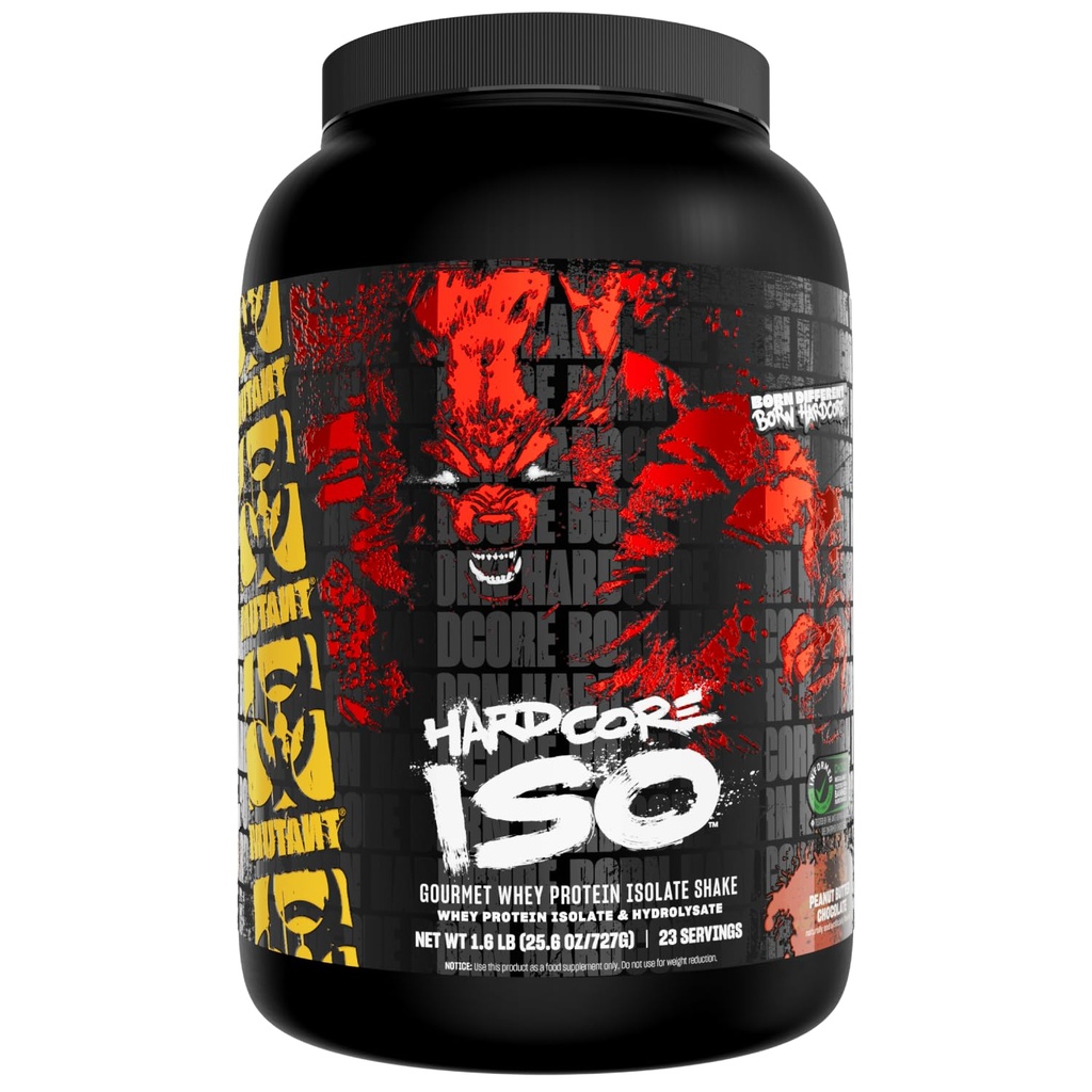 突变 ISO Surge Whey蛋白质隔离粉末行为快速帮助恢复,构建肌肉,块状和强力,1.6磅(Peanut Butter巧克力)