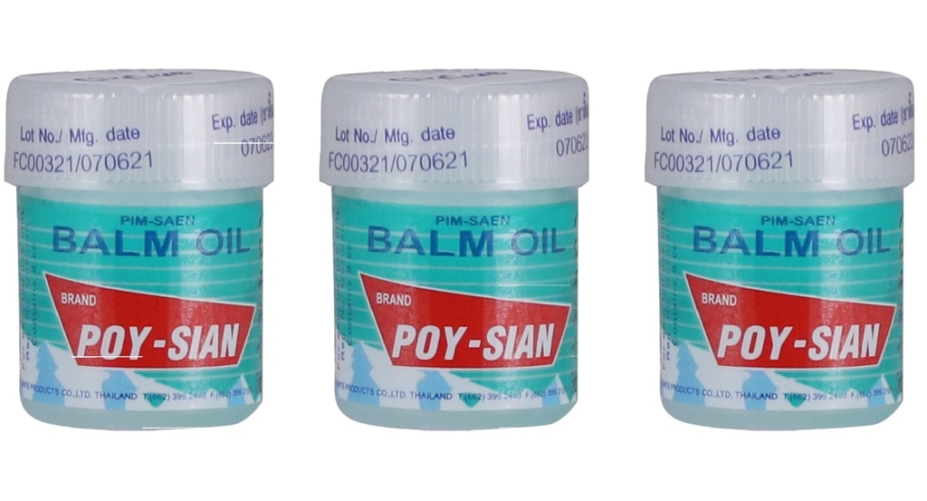 POY-SIAN 泰国 Pim-Saen 棉花鼻吸剂 8毫升(3包)