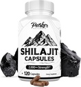 Parker Naturals Pure Himalayan Shilajit Capsules, 2000毫克 Shilajit Resin和富尔维奇酸补充剂,Vegan和Gluten-Free Capsules, 120 计数