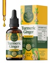 HERBAMAMA 涡轮曲霉素和姜汁补充剂 - Vegan Immune 与液姜根,Turmeric 和 Black Pepper 提取剂 - 非 GMO, 酒精和无糖豁免滴液