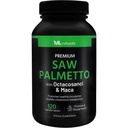 ML Naturals Saw Palmetto 1000 mg 120 Vegan Capsules. 3 in 1. 与八氯桑醇和麦卡的Premium质素. 前列腺、尿道健康、循环健康、天然能量器、NSF-Cerifed & cGMP-Compliant