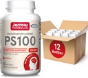 Jarrow Formules PS100 Posphatidylserine 100 mg,大脑健康和认知支持膳食补充,60 Softgels,20-60天供应,包12