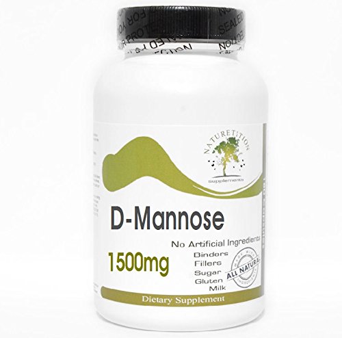 D-Mannose 1500 mg // 180 Capsules // 纯// 由纯控制补充