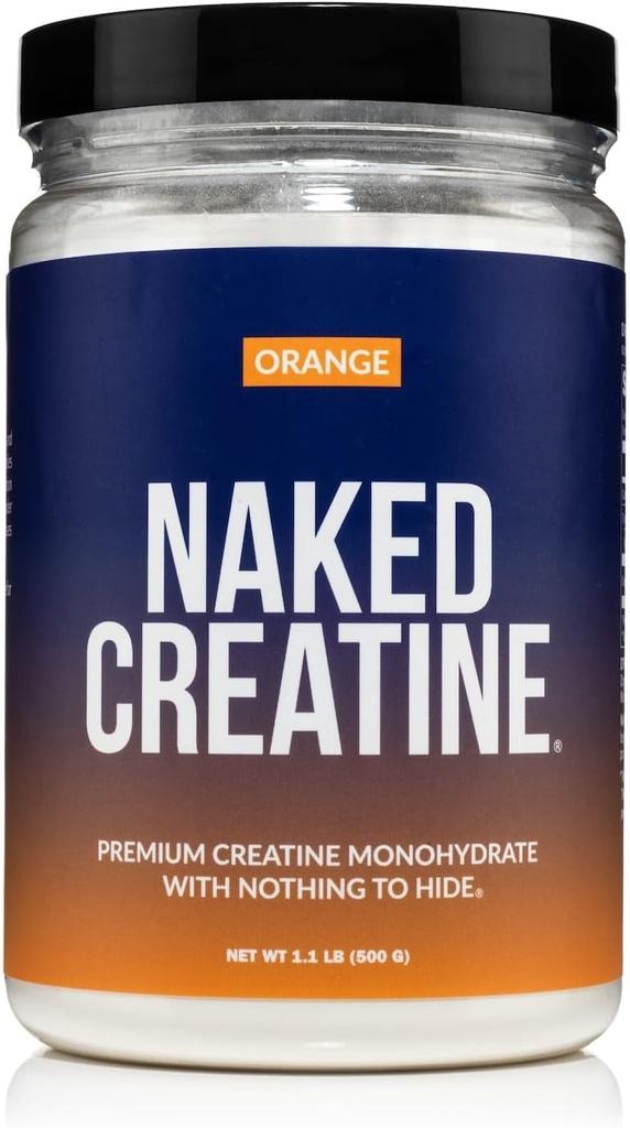 NAKED 纯微化橙汁单水合物 - 36种服务 - 500格拉姆,1.1Lb Bulk,Vegan,Non-GMO,Gluten Free,Soy Free. 援助优势增益,无添加剂