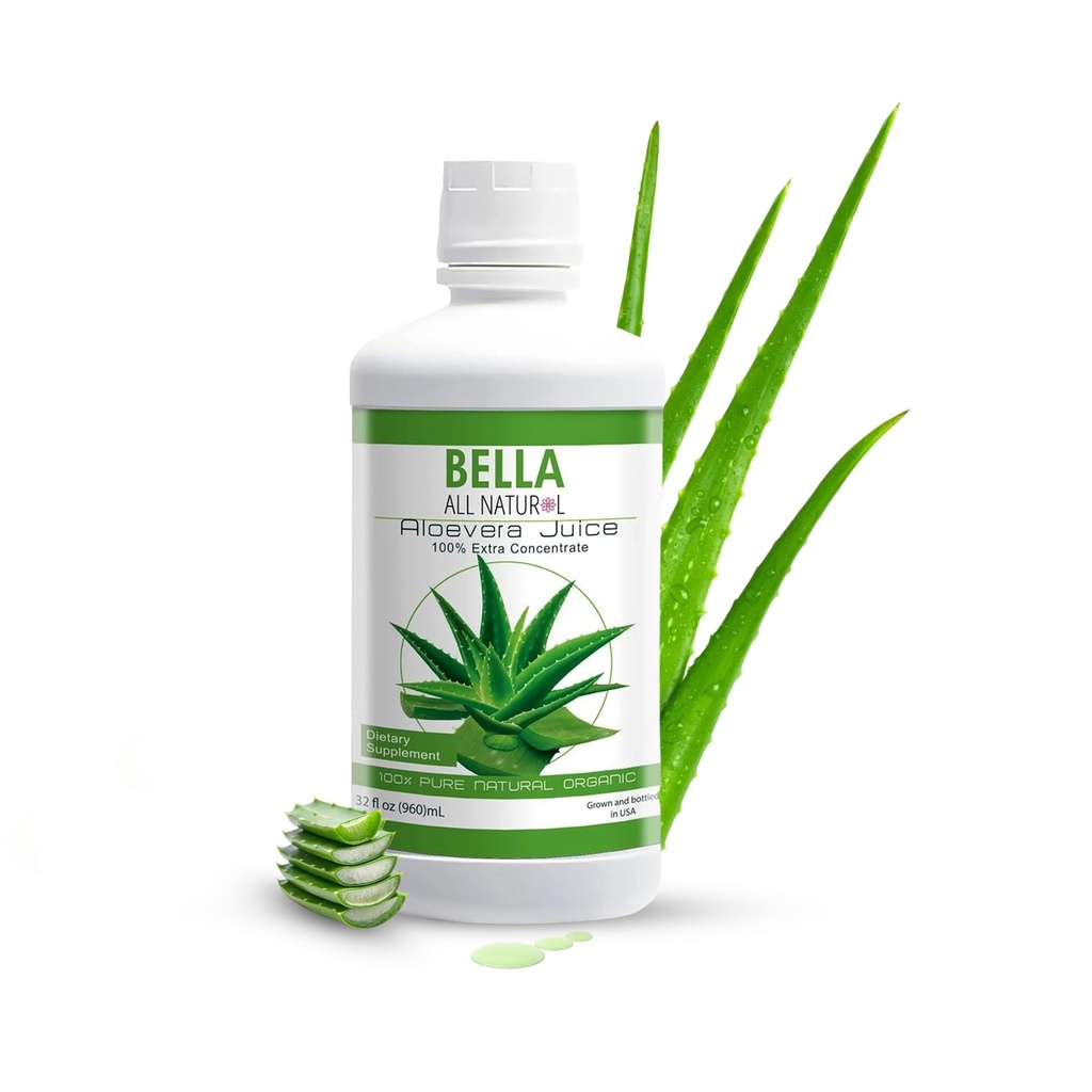 Bella All Natural Aloe Vera Juice(不喜爱) 32 Oz