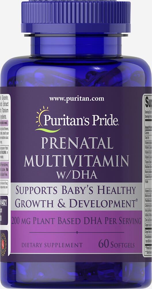 产前多维生素与DHA, 支持婴儿的成长和发展**, 60 Softgels, 由Pritan's Pride 著.