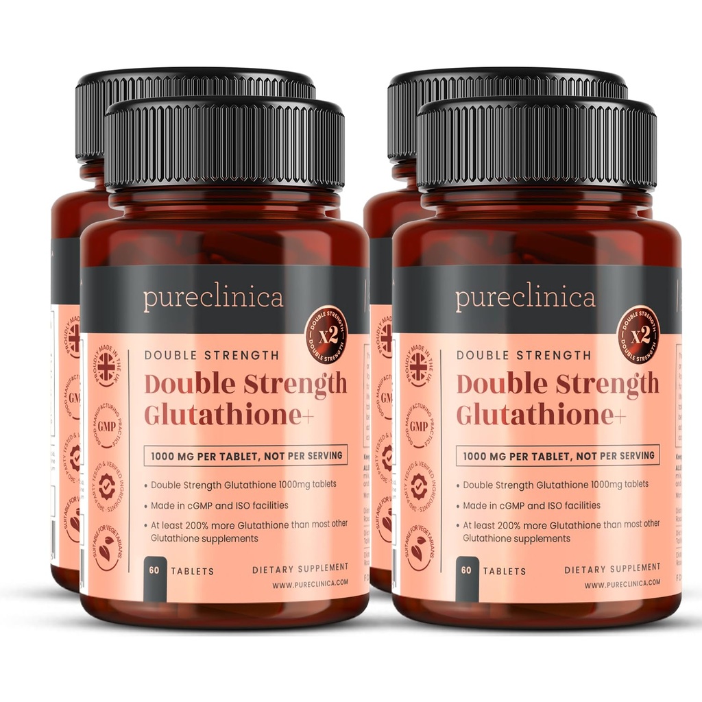 Glutathione 1000 mg x 240 片(4瓶60)-w/500 mg Glutathione, 300 mg ALA, 每片200 mg VIT C