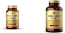 Solgar Gentle Iron - 敏感胃红细胞的理想补充剂,非便秘和转基因与Chelad Zinc, 250片 - 健康皮肤的锌 - 支持细胞生长和DNA形成