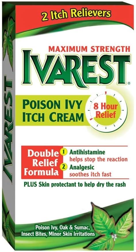 Ivarest 抗痒奶油、最大强度、药物、2 Ounce - 购买包和SAVE(包装2)