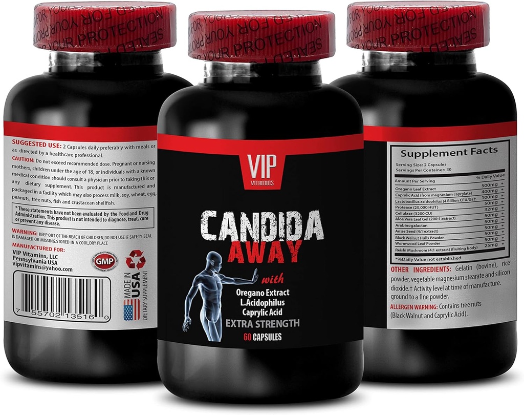 免疫系统助推器 - CANDIDA AWY EXTRA STRENGTH FORMULA - Digestic AID - 排尿净化,排尿支持,排尿过度生长,排尿补充,排尿复合体,排尿- 1瓶60盖