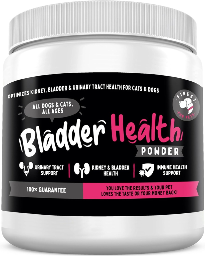 Finest for Pets Bladder Health Dog & Cat UTI 补救措施 - Cranberry Supplory for Pet, Bladder, Kedney Support & Urinary Tracting Health Power with Cranberry & D-Mannose (120g - 120 Scoops) 配药 配药 配药 配药