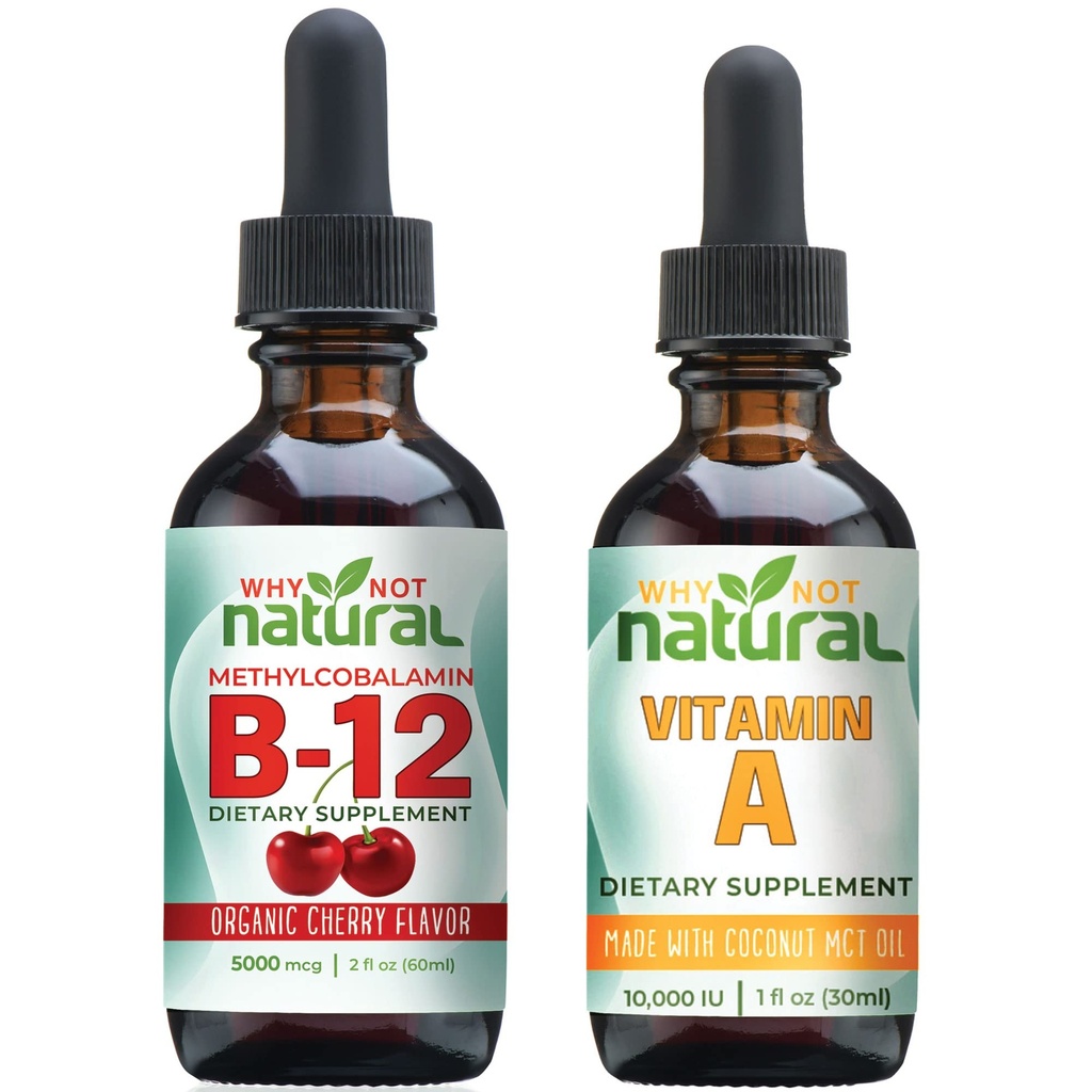 天然有机维生素B12 滴水和液体维生素A